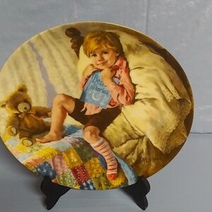 1986 Reco Diddle Diddle Dumpling Collectors Plate w/Bx & Papers 6th in Series